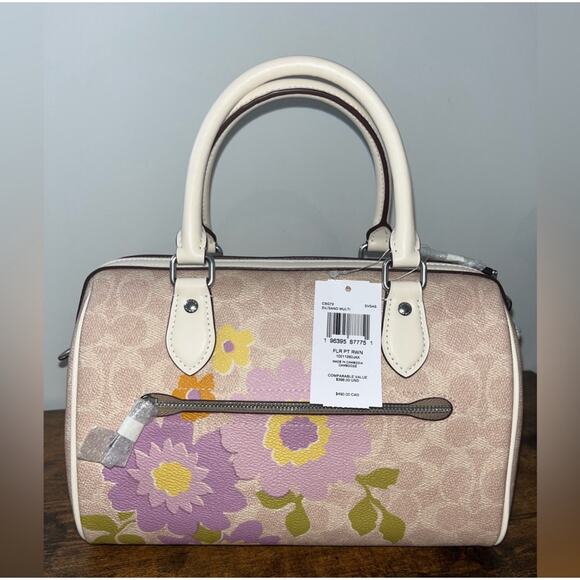 Coach NWT Retail $490 Coach Rowan Floral Bag - Picture 3 of 5